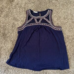 Maurices blue tank top size large